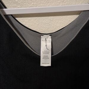 Assets By Spanx Black and Gray Tank Top